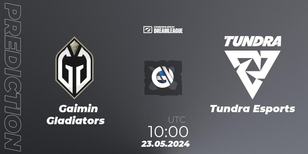 Gaimin Gladiators - Tundra Esports: ennuste. 23.05.2024 at 10:00, Dota 2, DreamLeague Season 23