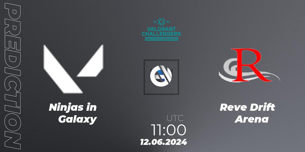 Ninjas in Galaxy - Reve Drift Arena: ennuste. 12.06.2024 at 11:00, VALORANT, VALORANT Challengers 2024 Malaysia and Singapore: Split 2