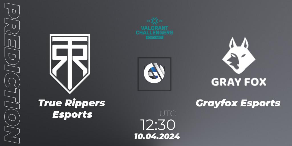 True Rippers Esports - Grayfox Esports: ennuste. 10.04.24, VALORANT, VALORANT Challengers 2024 South Asia: Split 1 - Cup 2