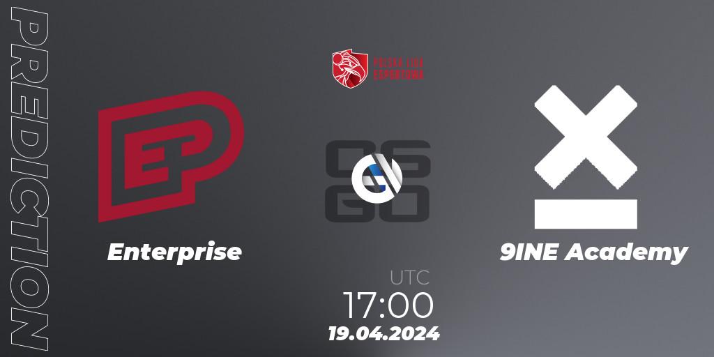 Enterprise - 9INE Academy: ennuste. 19.04.24, CS2 (CS:GO), Polska Liga Esportowa 2024: Split #1
