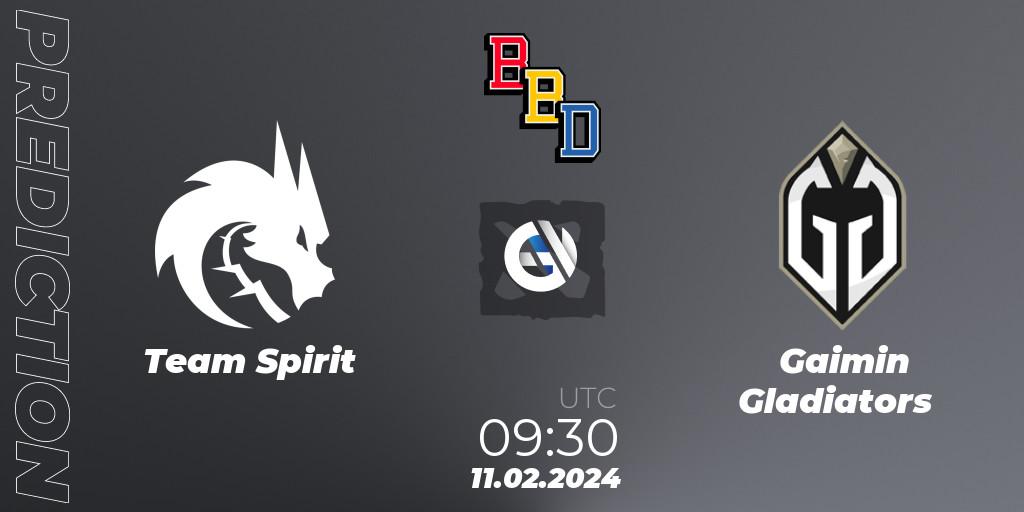 Team Spirit - Gaimin Gladiators: ennuste. 11.02.24, Dota 2, BetBoom Dacha Dubai 2024