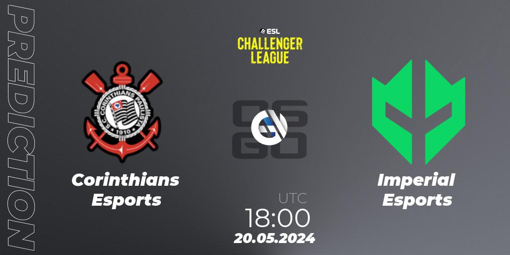 Corinthians Esports - Imperial Esports: ennuste. 20.05.2024 at 18:00, Counter-Strike (CS2), ESL Challenger League Season 47: South America