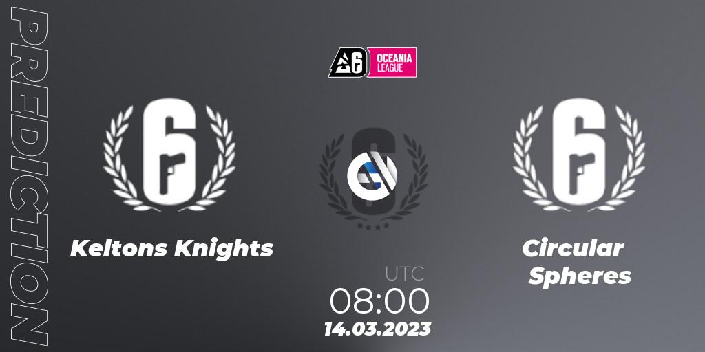 Keltons Knights - Circular Spheres: ennuste. 14.03.2023 at 08:15, Rainbow Six, Oceania League 2023 - Stage 1