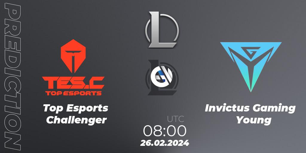 Top Esports Challenger - Invictus Gaming Young: ennuste. 26.02.24, LoL, LDL 2024 - Stage 1