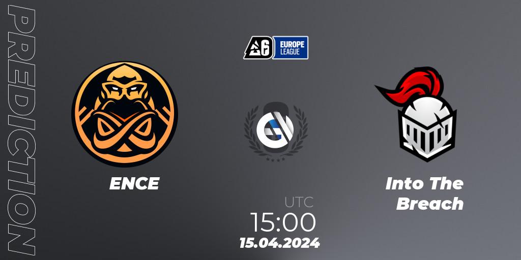 ENCE - Into The Breach: ennuste. 15.04.2024 at 16:00, Rainbow Six, Europe League 2024 - Stage 1