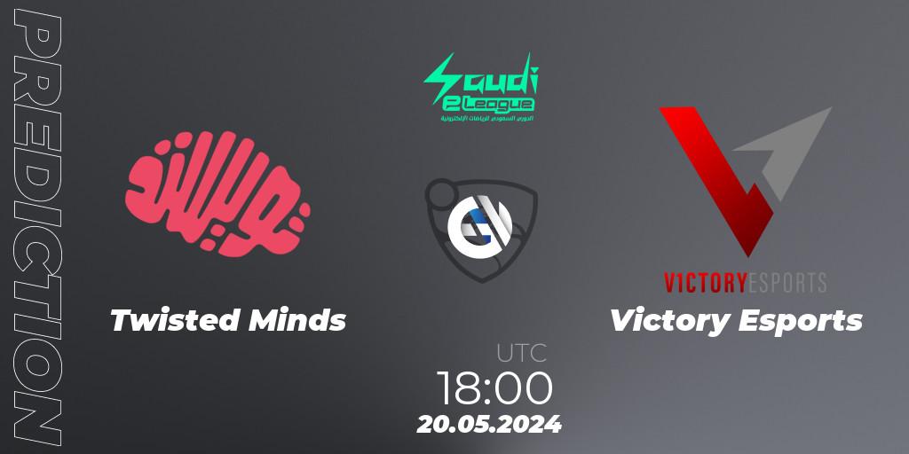 Twisted Minds - Victory Esports: ennuste. 20.05.2024 at 18:00, Rocket League, Saudi eLeague 2024 - Major 2: Online Major Phase 1