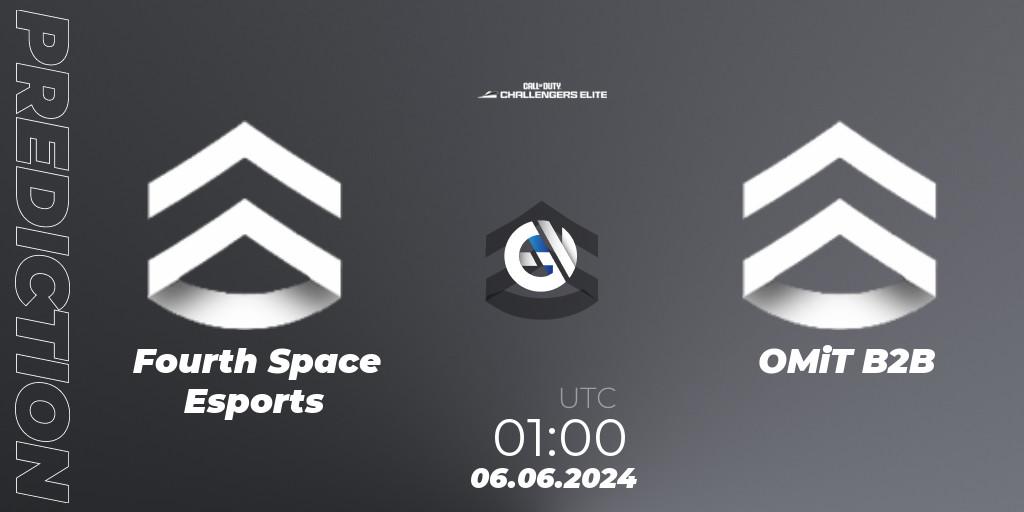 Fourth Space Esports - OMiT B2B: ennuste. 06.06.2024 at 00:00, Call of Duty, Call of Duty Challengers 2024 - Elite 3: NA