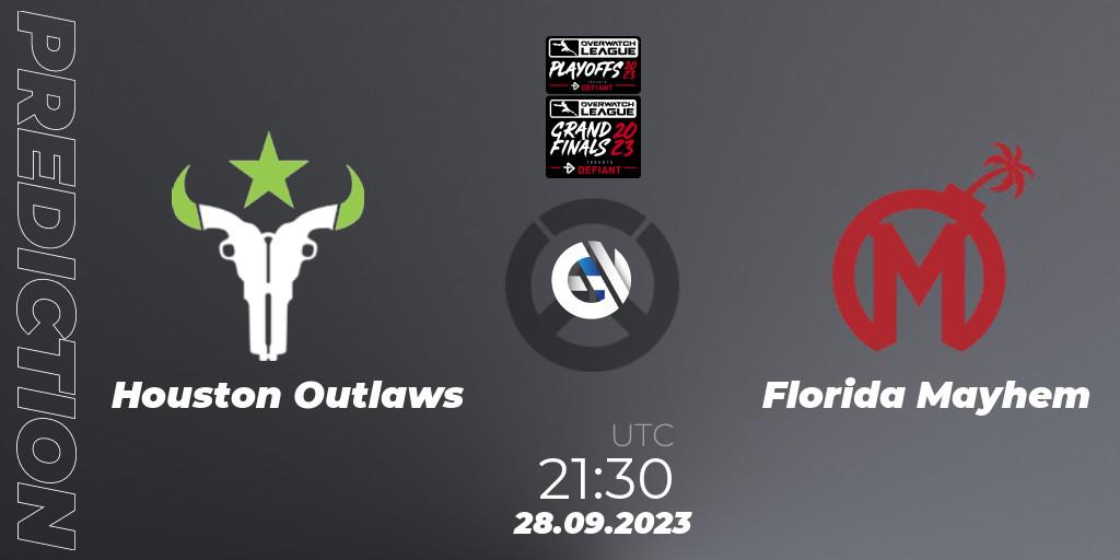 Houston Outlaws - Florida Mayhem: ennuste. 28.09.23, Overwatch, Overwatch League 2023 - Playoffs