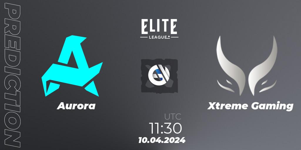 Aurora - Xtreme Gaming: ennuste. 10.04.24, Dota 2, Elite League: Round-Robin Stage