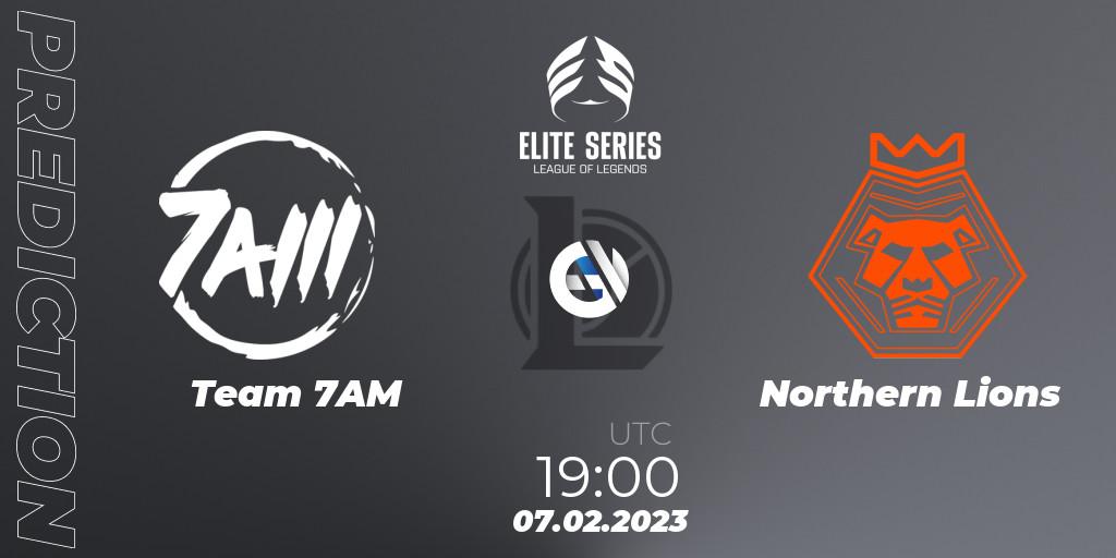 Team 7AM - Northern Lions: ennuste. 07.02.2023 at 19:00, LoL, Elite Series Spring 2023 - Group Stage