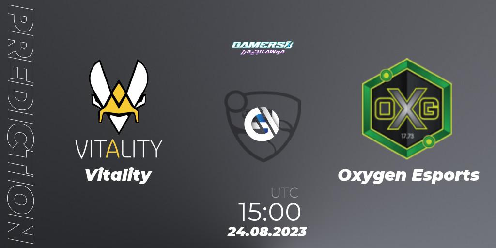 Vitality - Oxygen Esports: ennuste. 24.08.2023 at 15:00, Rocket League, Gamers8 2023