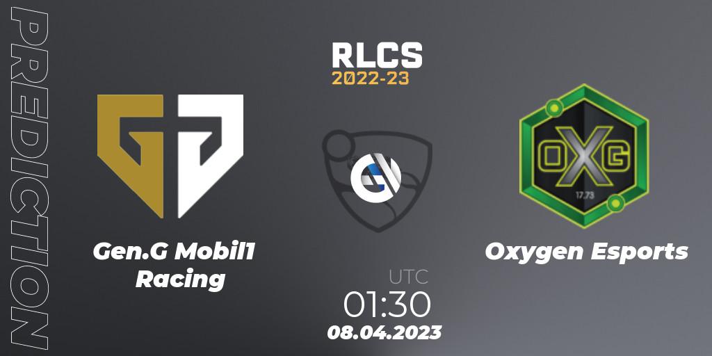 Gen.G Mobil1 Racing - Oxygen Esports: ennuste. 07.04.2023 at 19:45, Rocket League, RLCS 2022-23 - Winter Split Major