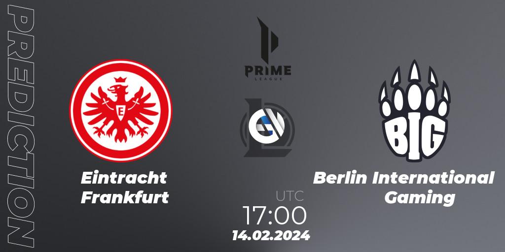 Eintracht Frankfurt - Berlin International Gaming: ennuste. 14.02.24, LoL, Prime League Spring 2024 - Group Stage