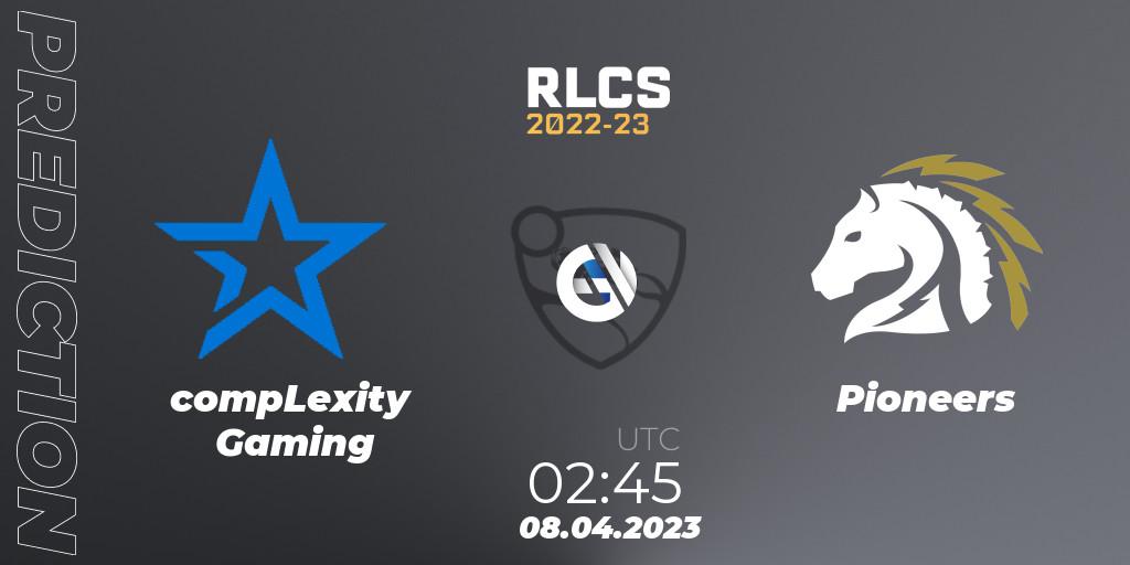 compLexity Gaming - Pioneers: ennuste. 07.04.2023 at 18:00, Rocket League, RLCS 2022-23 - Winter Split Major