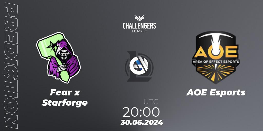 Fear x Starforge - AOE Esports: ennuste. 30.06.2024 at 20:00, LoL, NACL Summer 2024 - Group Stage