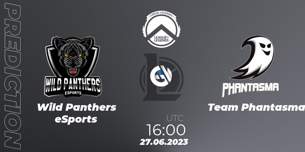 Wild Panthers eSports - Team Phantasma: ennuste. 27.06.2023 at 16:00, LoL, Greek Legends League Summer 2023