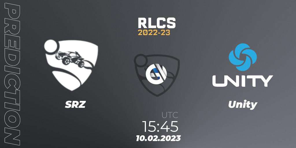 SRZ - Unity: ennuste. 10.02.2023 at 15:45, Rocket League, RLCS 2022-23 - Winter: Sub-Saharan Africa Regional 2 - Winter Cup