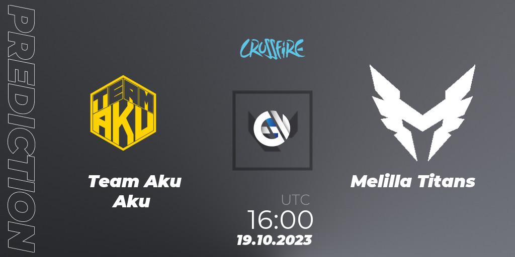 Team Aku Aku - Melilla Titans: ennuste. 19.10.2023 at 16:00, VALORANT, LVP - Crossfire Cup 2023: Contenders #2