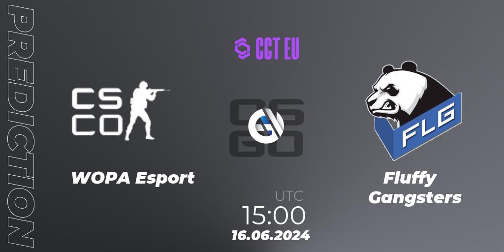 WOPA Esport - Fluffy Gangsters: ennuste. 16.06.2024 at 15:00, Counter-Strike (CS2), CCT Season 2 European Series #6 Play-In