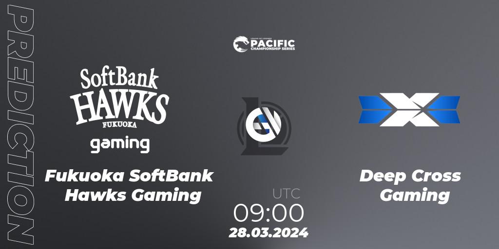 Fukuoka SoftBank Hawks Gaming - Deep Cross Gaming: ennuste. 28.03.24, LoL, PCS Playoffs Spring 2024