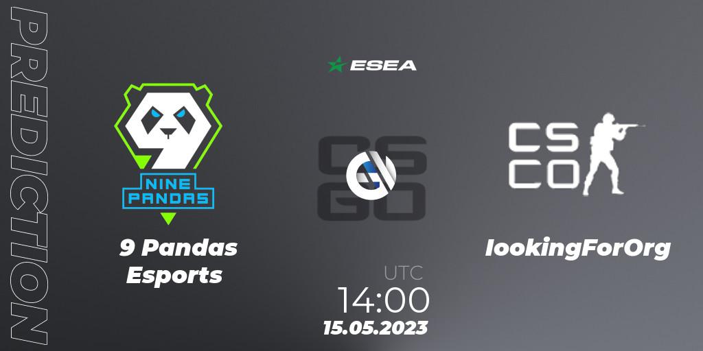 9 Pandas Esports - IookingForOrg: ennuste. 15.05.23, CS2 (CS:GO), ESEA Season 45: Advanced Division - Europe