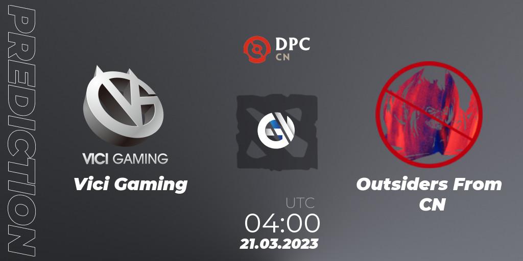 Vici Gaming - Outsiders From CN: ennuste. 21.03.23, Dota 2, DPC 2023 Tour 2: China Division I (Upper)