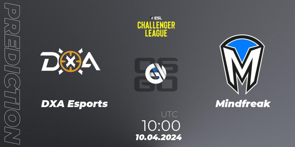 DXA Esports - Mindfreak: ennuste. 10.04.2024 at 10:00, Counter-Strike (CS2), ESL Challenger League Season 47: Oceania
