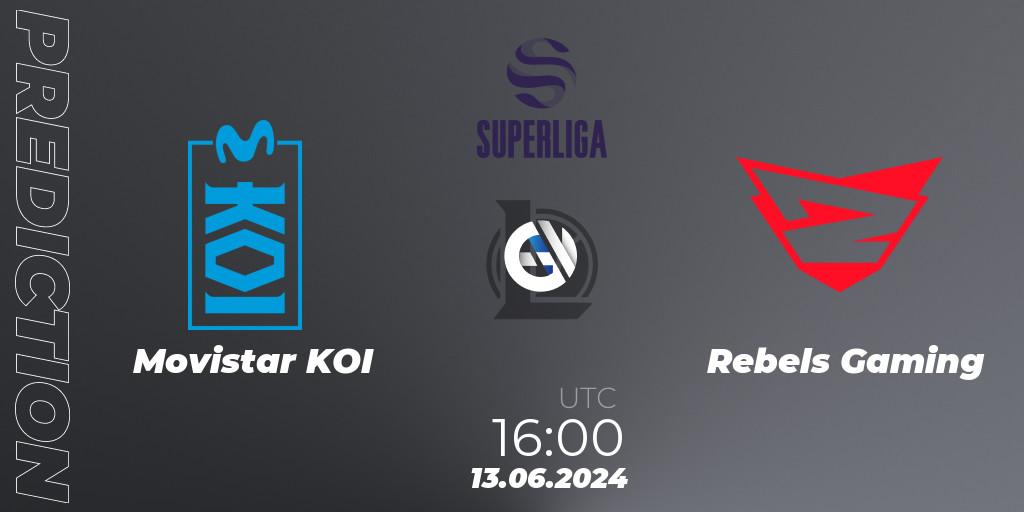 Movistar KOI - Rebels Gaming: ennuste. 13.06.2024 at 16:00, LoL, LVP Superliga Summer 2024