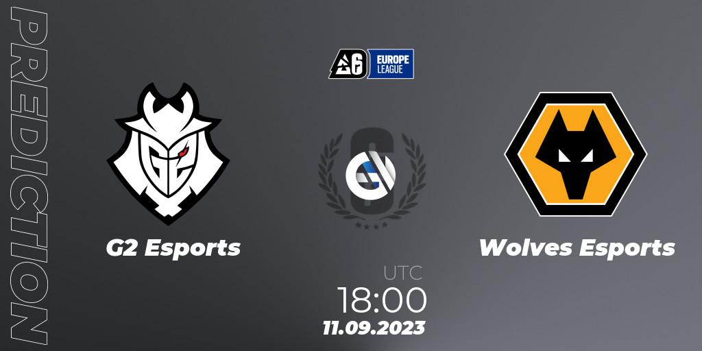 G2 Esports - Wolves Esports: ennuste. 11.09.2023 at 18:00, Rainbow Six, Europe League 2023 - Stage 2