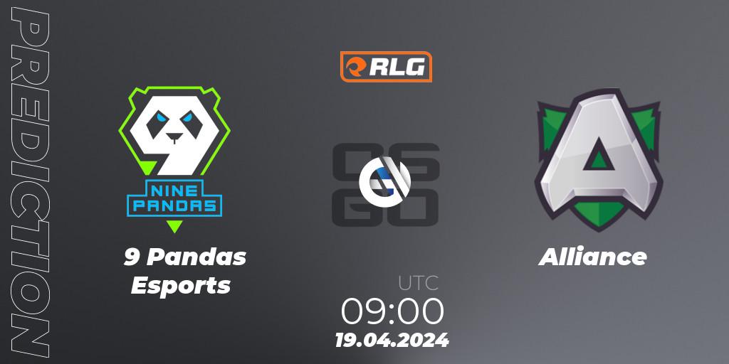 9 Pandas Esports - Alliance: ennuste. 19.04.24, CS2 (CS:GO), RES European Series #2