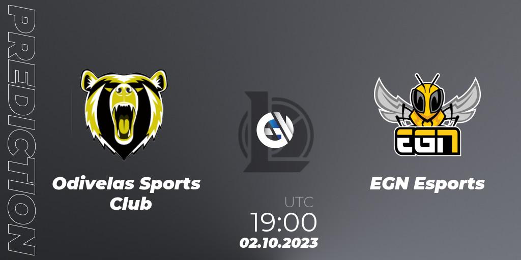 Odivelas Sports Club - EGN Esports: ennuste. 02.10.2023 at 19:00, LoL, Iberian Cup 2023