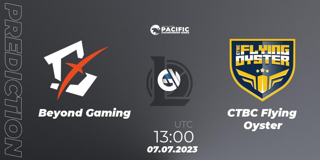Beyond Gaming - CTBC Flying Oyster: ennuste. 07.07.2023 at 13:00, LoL, PACIFIC Championship series Group Stage