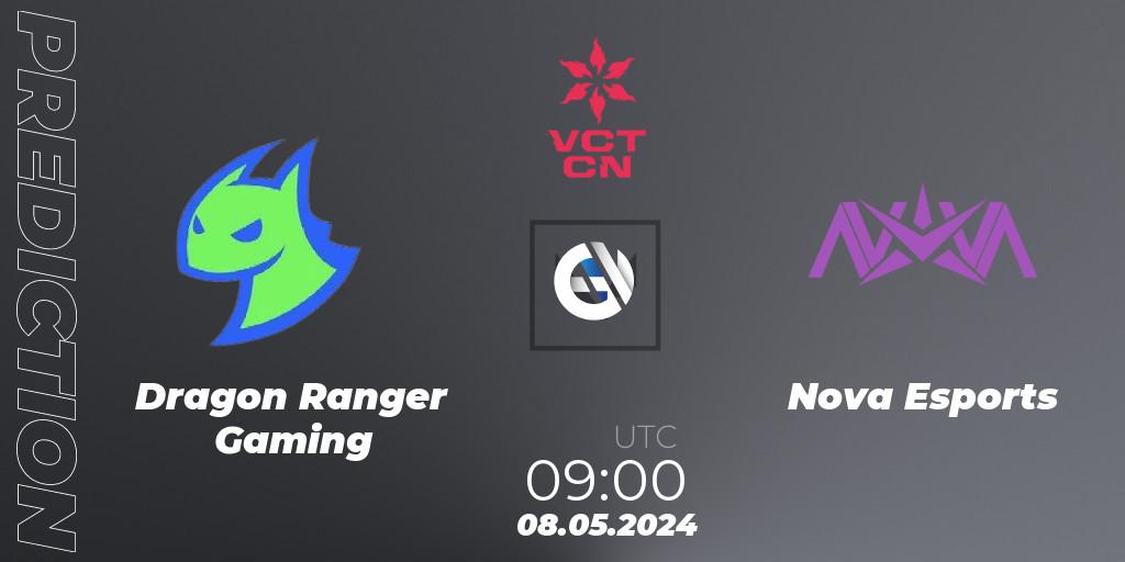 Dragon Ranger Gaming - Nova Esports: ennuste. 08.05.2024 at 11:30, VALORANT, VCT 2024: China Stage 1