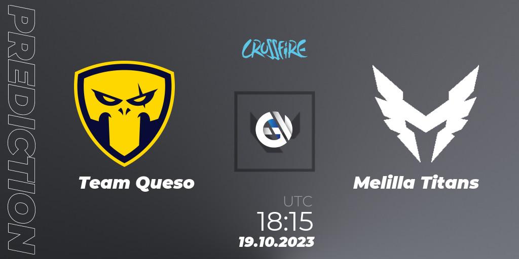 Team Queso - Melilla Titans: ennuste. 19.10.23, VALORANT, LVP - Crossfire Cup 2023: Contenders #2