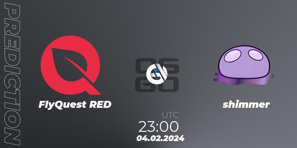 FlyQuest RED - shimmer: ennuste. 04.02.2024 at 23:10, Counter-Strike (CS2), ESL Impact Winter 2024 Cash Cup 3 North America