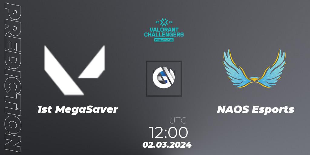 1st MegaSaver - NAOS Esports: ennuste. 02.03.2024 at 12:00, VALORANT, VALORANT Challengers 2024 Philippines: Split 1