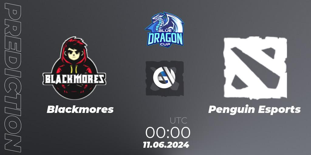 Blackmores - Penguin Esports: ennuste. 14.06.2024 at 00:00, Dota 2, Blue Dragon Cup