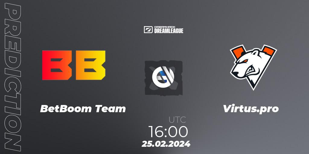 BetBoom Team - Virtus.pro: ennuste. 25.02.24, Dota 2, DreamLeague Season 22