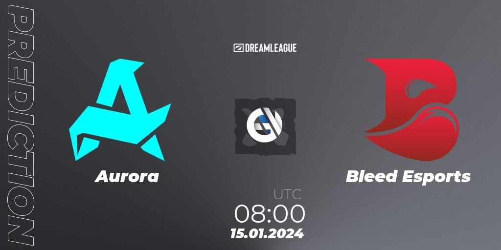 Aurora - Bleed Esports: ennuste. 15.01.2024 at 08:01, Dota 2, DreamLeague Season 22: Southeast Asia Closed Qualifier