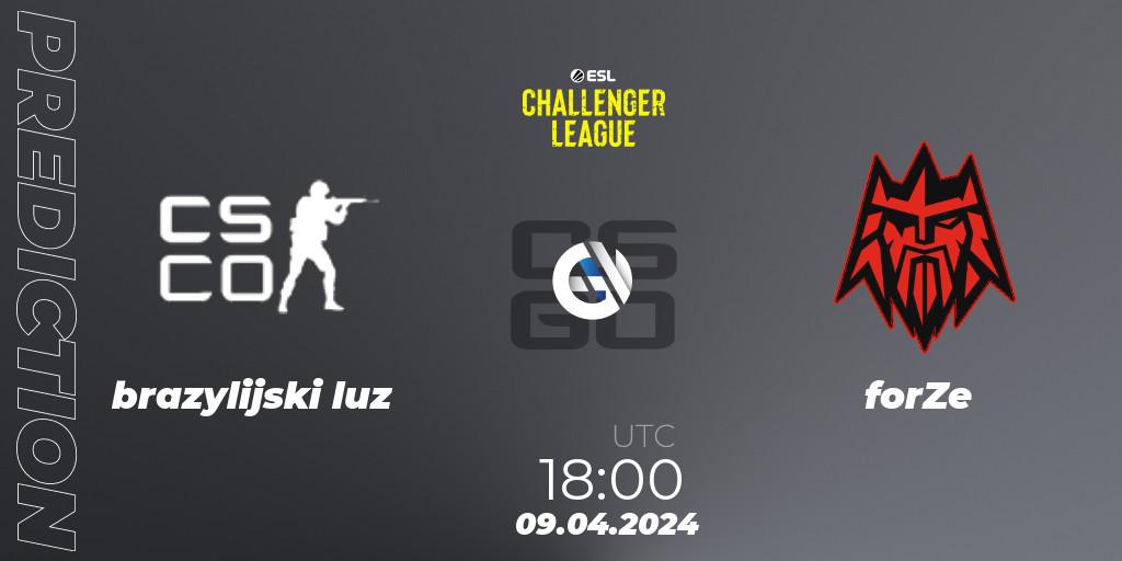 brazylijski luz - forZe: ennuste. 09.04.24, CS2 (CS:GO), ESL Challenger League Season 47: Europe
