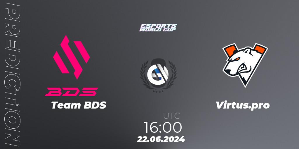 Team BDS - Virtus.pro: ennuste. 22.06.2024 at 16:00, Rainbow Six, Esports World Cup 2024: Europe OQ