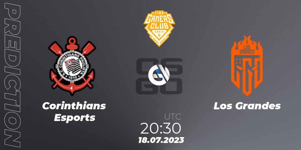 Corinthians Esports - Los Grandes: ennuste. 18.07.2023 at 21:00, Counter-Strike (CS2), Gamers Club Liga Série S: Season 3