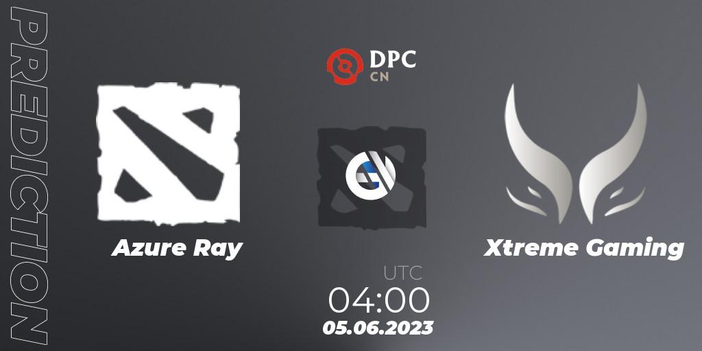 Azure Ray - Xtreme Gaming: ennuste. 05.06.23, Dota 2, DPC 2023 Tour 3: CN Division I (Upper)