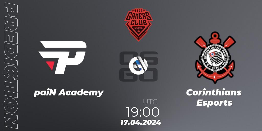 paiN Academy - Corinthians Esports: ennuste. 02.05.24, CS2 (CS:GO), Gamers Club Liga Série A: April 2024