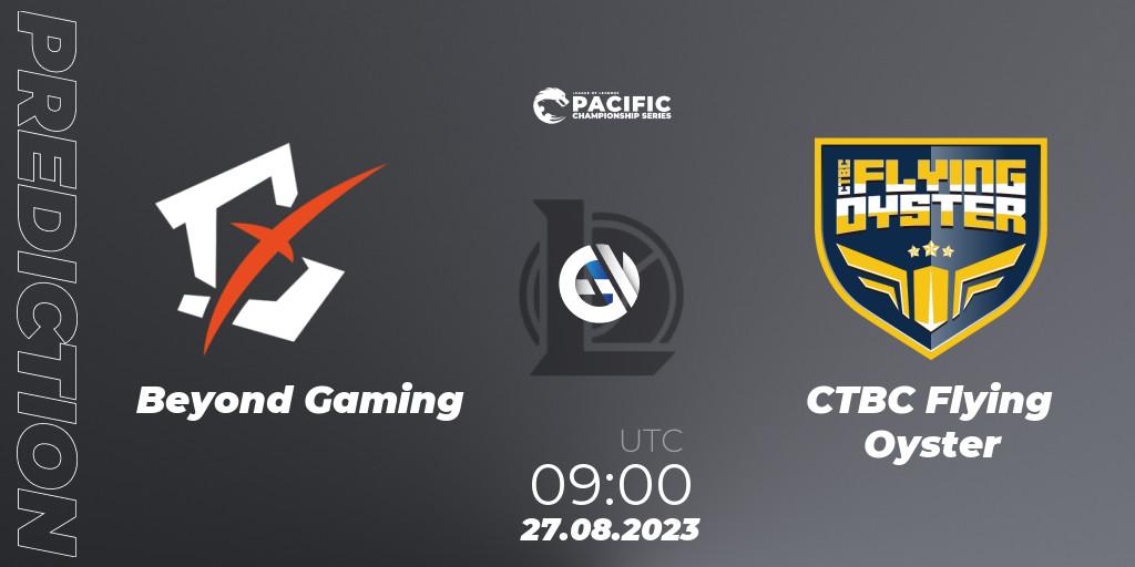 Beyond Gaming - CTBC Flying Oyster: ennuste. 27.08.2023 at 09:00, LoL, PACIFIC Championship series Playoffs