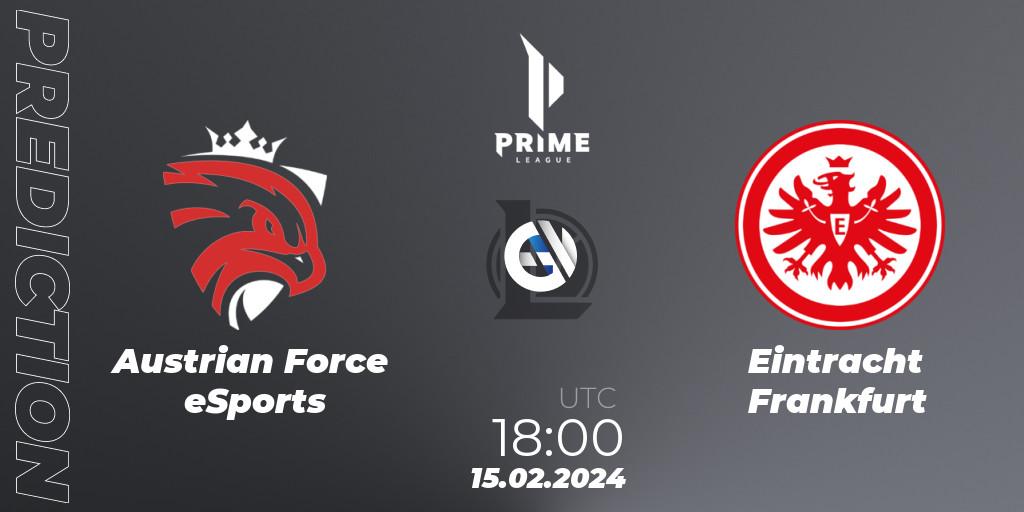 Austrian Force eSports - Eintracht Frankfurt: ennuste. 15.02.24, LoL, Prime League Spring 2024 - Group Stage