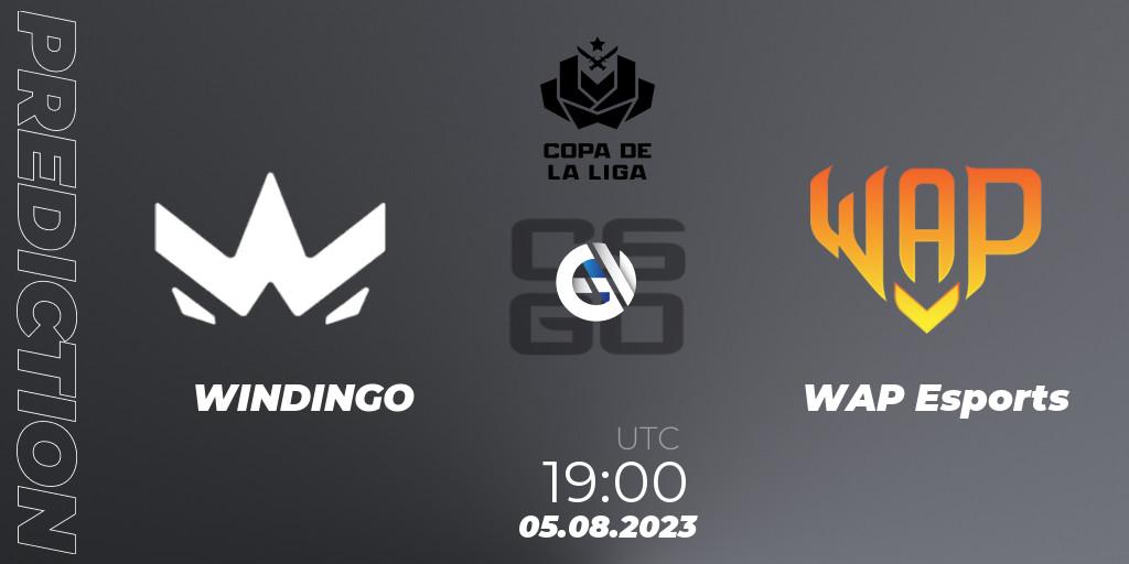 WINDINGO - WAP Esports: ennuste. 07.08.2023 at 20:00, Counter-Strike (CS2), La Copa de La Liga 2023