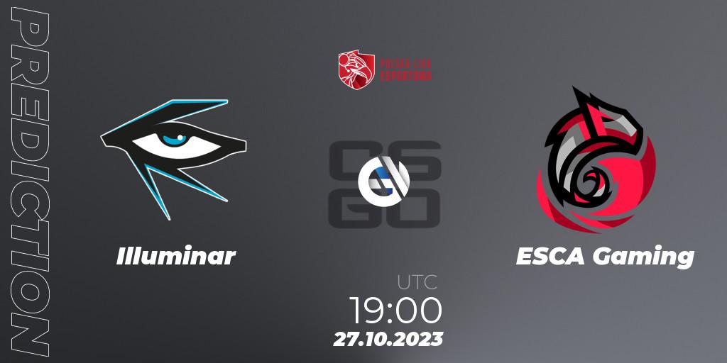 Illuminar - ESCA Gaming: ennuste. 27.10.23, CS2 (CS:GO), Polska Liga Esportowa 2023: Split #3
