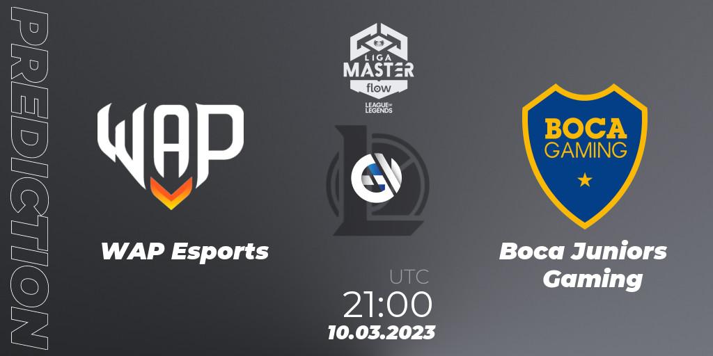WAP Esports - Boca Juniors Gaming: ennuste. 10.03.2023 at 21:00, LoL, Liga Master Opening 2023 - Playoffs