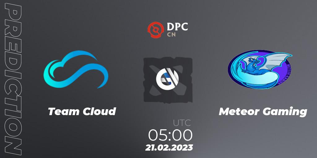 Team Cloud - Meteor Gaming: ennuste. 21.02.2023 at 05:15, Dota 2, DPC 2022/2023 Winter Tour 1: CN Division II (Lower)